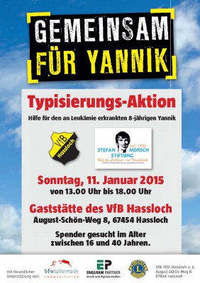 FSV 13/23 unterstützt Yannik