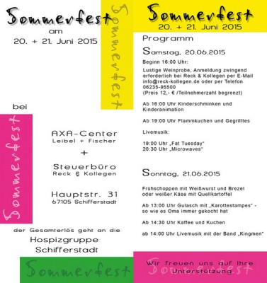 Sommerfest zugunsten der Hospizgruppe