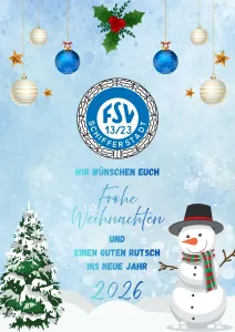 # Weihnachtsgrüße 2025 der FSV-Jugendabteilung