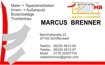 Maler und Lackierer Marcus Brenner