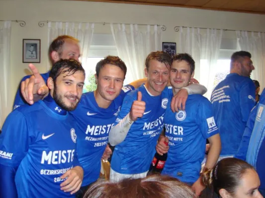 1. Mannschaft Meisterfeier 2014