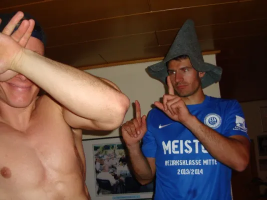 1. Mannschaft Meisterfeier 2014