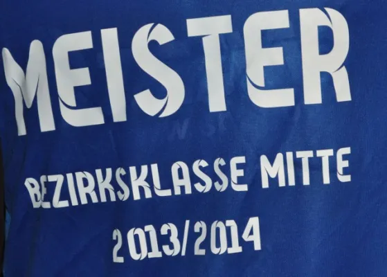 1. Mannschaft Meisterfeier 2014