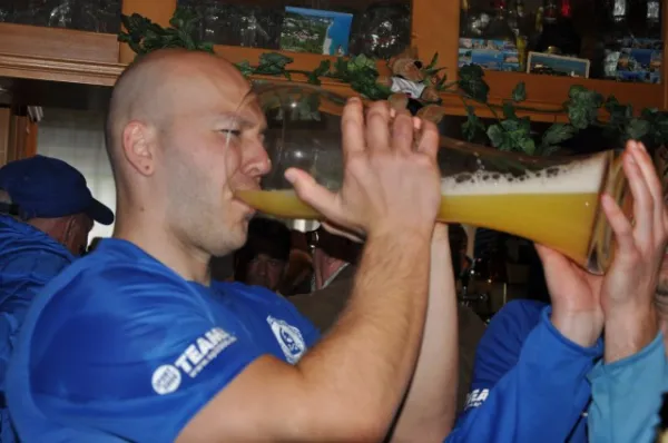 1. Mannschaft Meisterfeier 2014