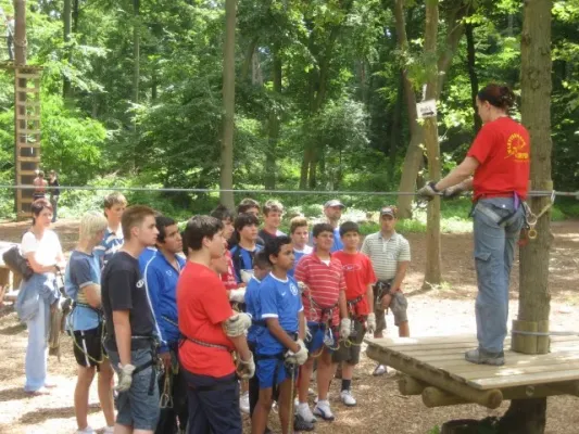 C-Jugend im Kletterwald Speyer