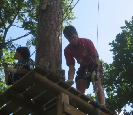 C-Jugend im Kletterwald Speyer